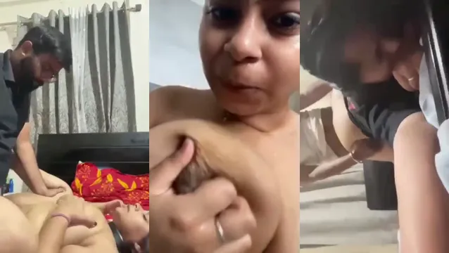 Watch Kolkata Couple's Wild Bedroom Sex MMS Leaked - Desi GF's Boobs Squeezed Hard full viral video leaked