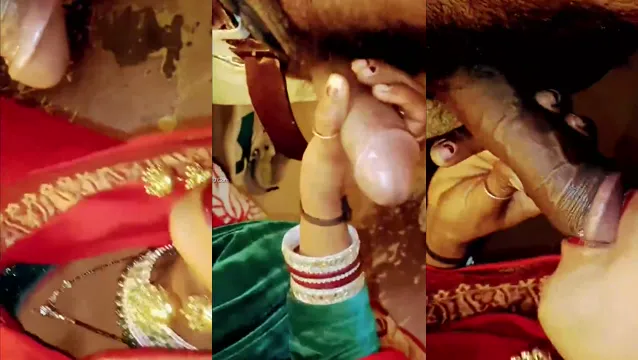 Watch Riktig Desi fru sucker hungrigt en tjock cock i Viral Blowjob Del 2 full viral video leaked