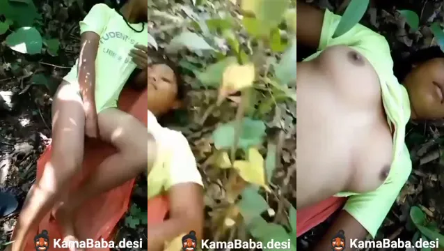 Desi BF GF Get Wild in Jungle with Hot Outdoor Sex