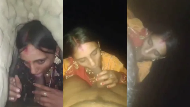Rajasthani Newlywed Wife Gives Intense Morning Blowjob to Husband
