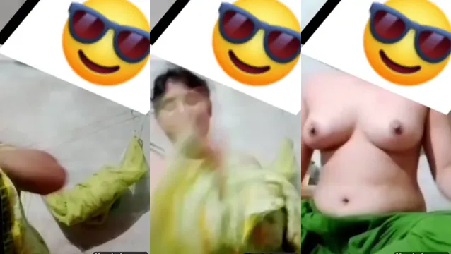 Watch Svenska byflickan visar stora brösten på videokall - Läckta MMS full viral video leaked