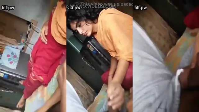 Girlfriend Gives Teasing Handjob to Relaxed Boyfriend on Bed
