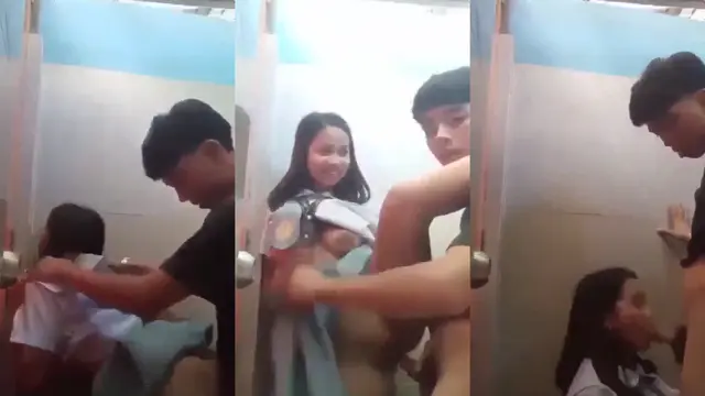 Desi College Girl Gets Pounded in Bathroom Stall