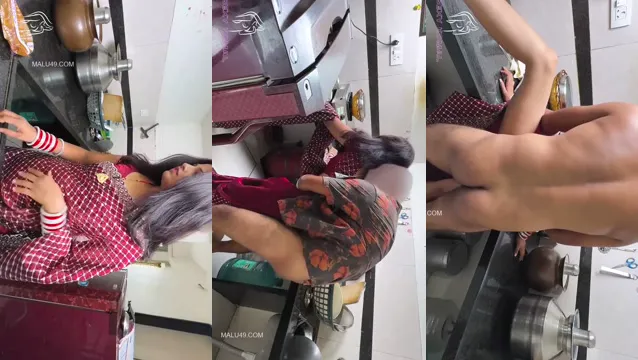Desi Bhabhi Gets Fucked Hard on Kitchen Counter During Hot Afternoon