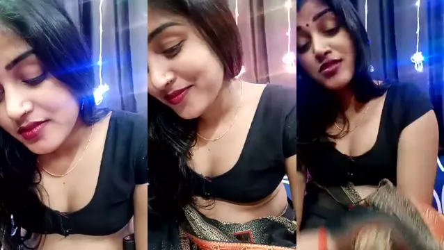 Bengali Bhabhi's Sneaky Video Call Tease with Round Boobs Leaked