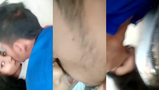 Indian College Girl Gets First Hotel Room Kiss from Boyfriend