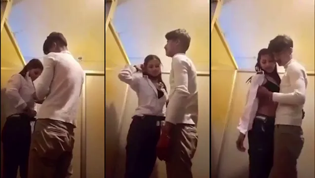 Watch College Stud Slams His Girlfriend Against the Bathroom Wall for a Passionate Makeout full viral video leaked
