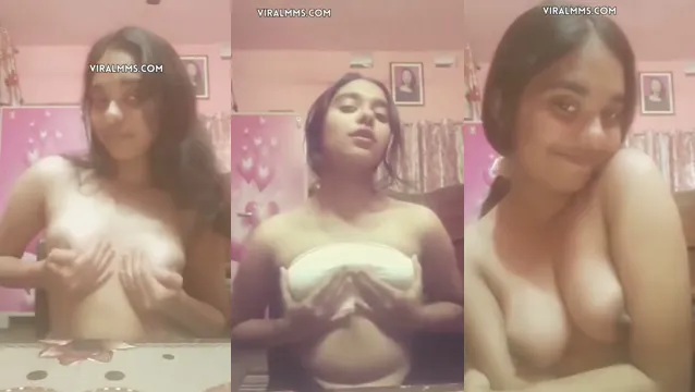 Watch Desi-flicken visar upp sina stora naturliga brösten i läckta ensamvideon full viral video leaked