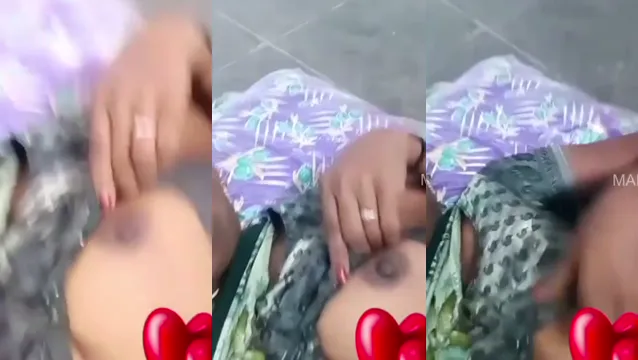 Indian Aunty Flashes Her Big Boobs in Provocative Saree Tease Video