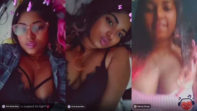 Desi Girl Teasing Her Boobs in Lingerie While Watching Porn