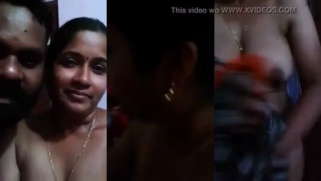 Desi Bhabhi med stora bröst och Desi pojkvän i het kyss