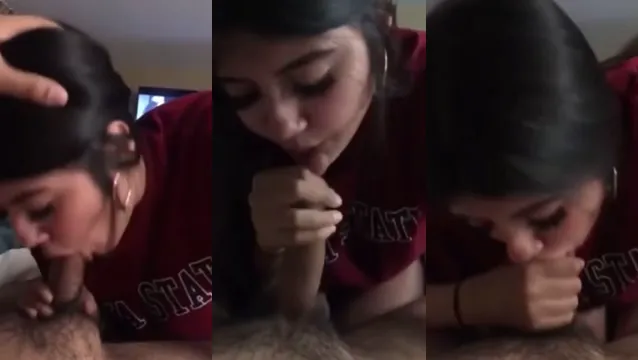 Watch Desi Girlfriend Rocks Sloppy Blowjob in Leaked Video full viral video leaked