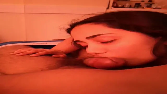 American Desi Girlfriend Mastering the Art of Deep Throat Blowjobs