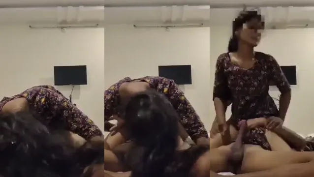 Novia Tamil desesperada forzando a su novio a follarla crudo