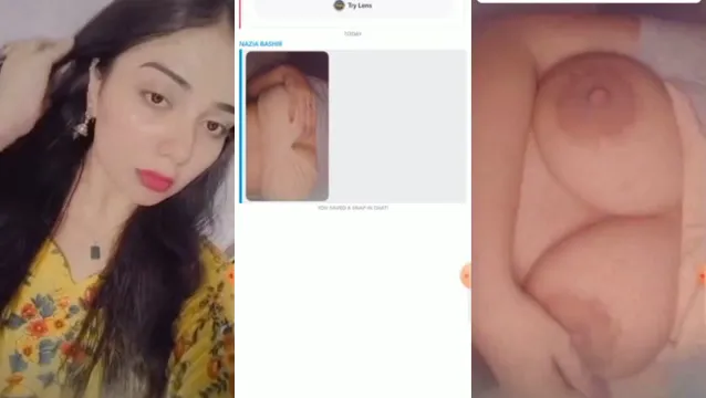 Desi Girl Goes Wild Pressing Huge Boobs in Viral MMS Leak