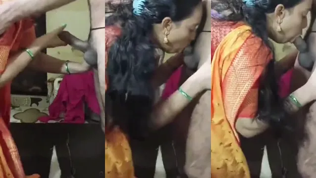 Watch Tamil Mallu Aunty Gives Desi BF Explosive Hotel Room Blowjob full viral video leaked