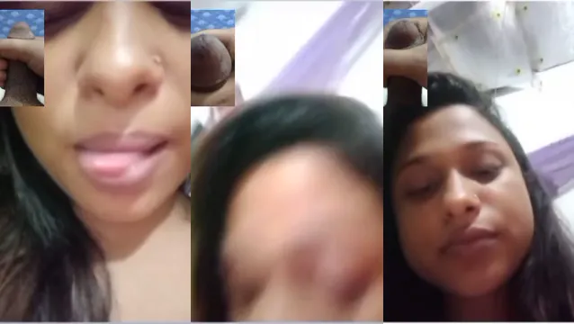Desi Niece Flashes Pussy on Video Call Uncle Cums to Taboo View
