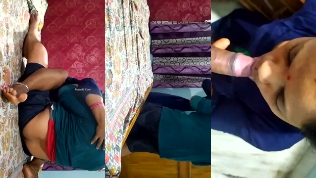 La belle-mère indienne donne une pipe baveuse et baise sauvagement - Vidéo fuité