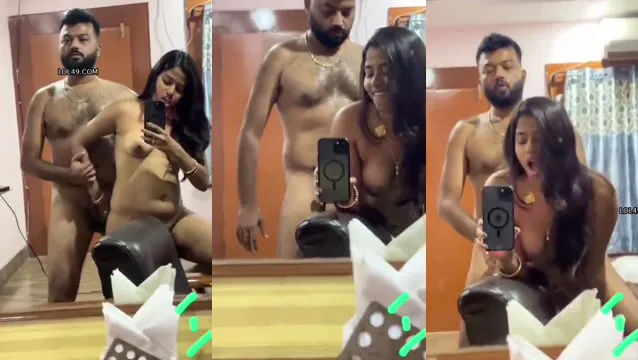 Watch วิดีโอลีกสาวไทยขยับมือหน้ากระจกกับแฟน full viral video leaked