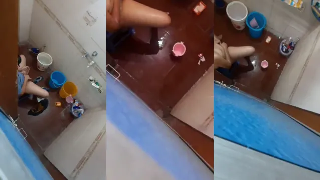 Watch الأخ يشاهد أخته تتعذب في الحمام - جنسية ديسي محرمة متكشف full viral video leaked