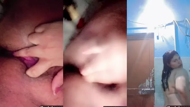 Watch 印度女孩在泄露的裸露短信中炫耀她的丰满胸部 full viral video leaked