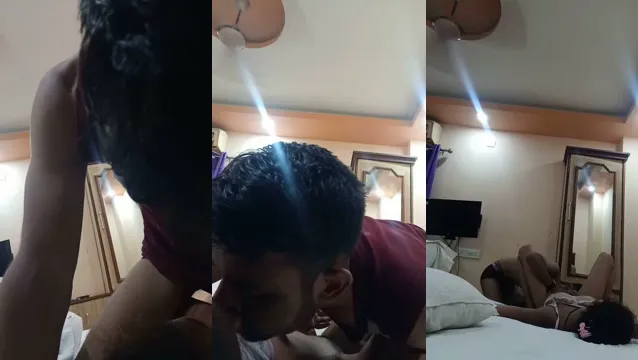Desi Girl Gives Hairy Pussy Blowjob in First Time Fuck Video