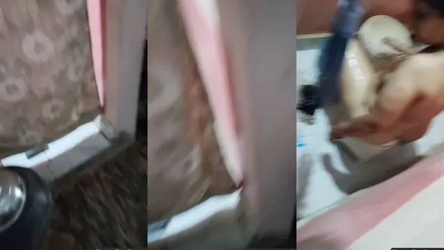 Desi Mom Seductively Bathes in Steamy Shower