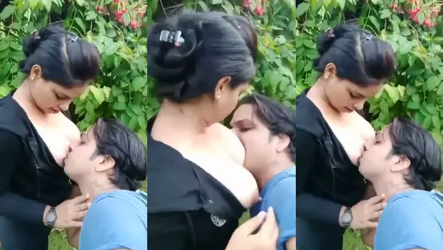 Desi Girl's Big Boobs Sucked Raw in Public Park Sex Video