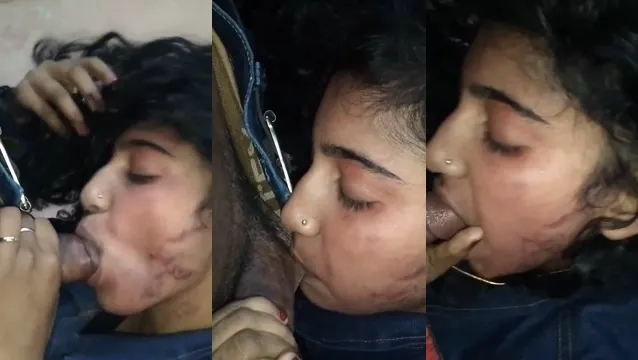 Watch Hot College Girl Gives Desi Boyfriend Passionate Blowjob full viral video leaked