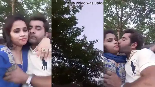 Delhi Desi Girl's Boobs Pressed Hard in Steamy Kissing Video