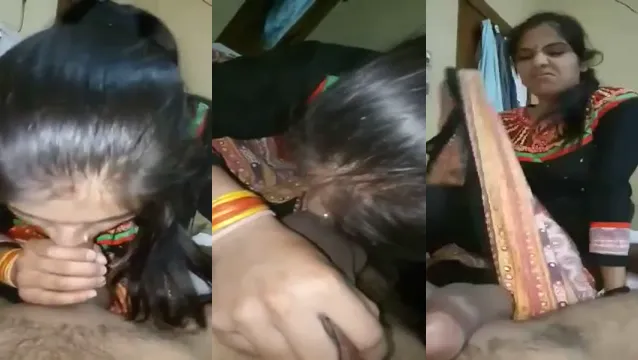 Desi Wife Gives Hubby a Mouthful of Passion with Her Expert Blowjob Skills