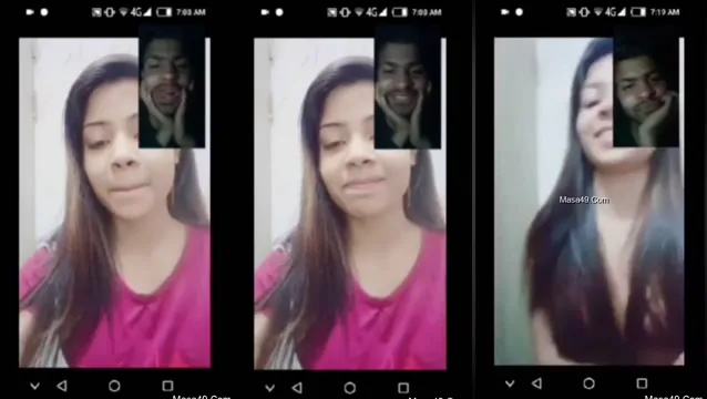 Ragazza Desi audacemente mostra seni e figa in una chiamata video virale