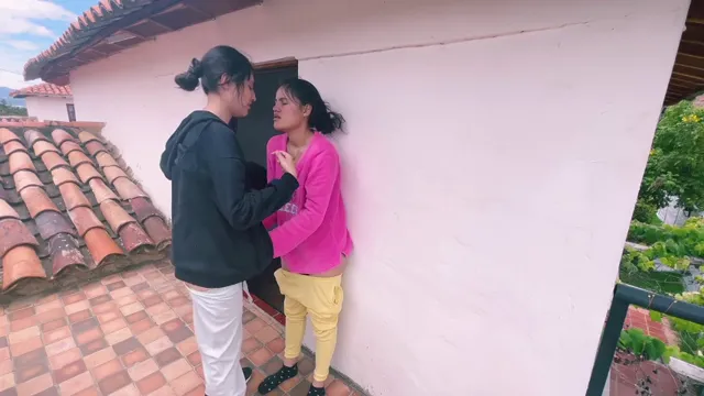 Watch Lesbian College Girls Get Hot on Terrace with Passionate Fingering full viral video leaked