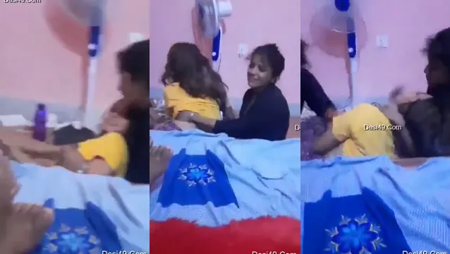 Watch Indian Roommates Get Wild with Lesbian Titty Fun and Sucking Session full viral video leaked