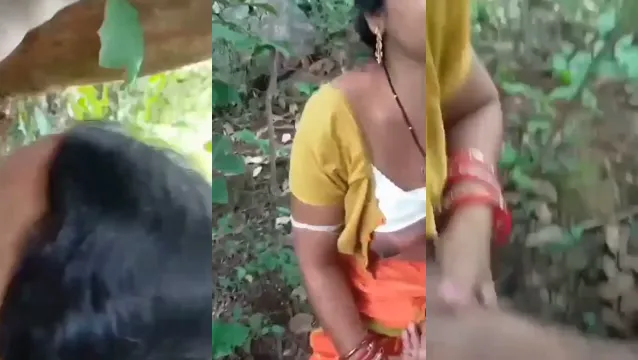 Desi Bhabhi Gets Pounded Hard in Jungle Sex BF Chudai