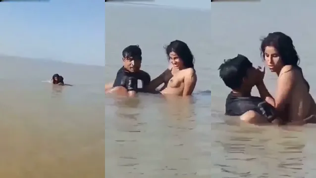 Desi Girl Gets Wet and Wild in River Fucking with BF