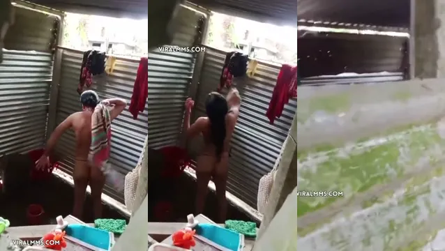 Watch تم التقاط حمام القرية والوطء في فيديو منزلي مسرب full viral video leaked