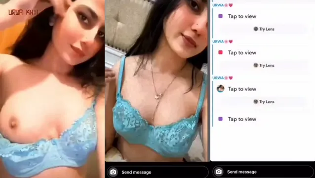 Desi Girl Teases Boobs in Naughty Video Call Striptease