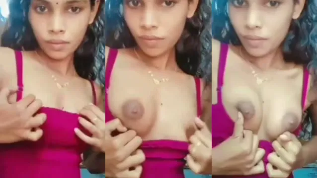 Desi Mallu Girl Shows Boobs and Gives Sloppy Deep Blowjob in Leaked Video
