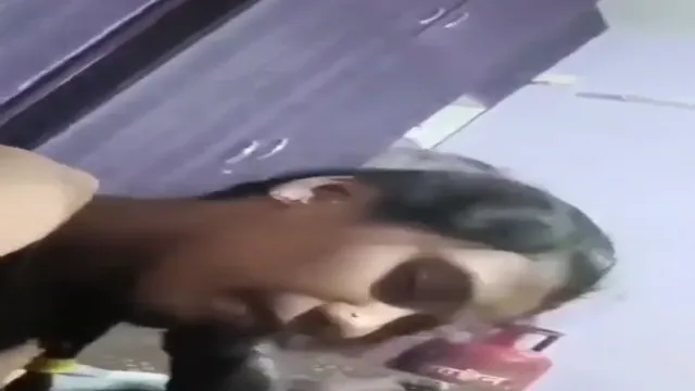 Girlfriend Gives Boyfriend a Midnight Blowjob with Her Wet Mouth