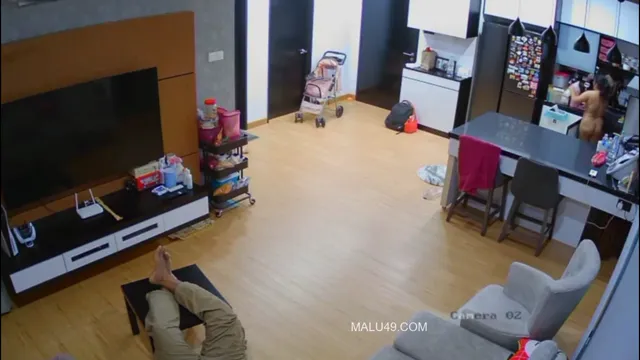 Desi Bhabhi Strips Naked in Hallway Hidden Cam Footage