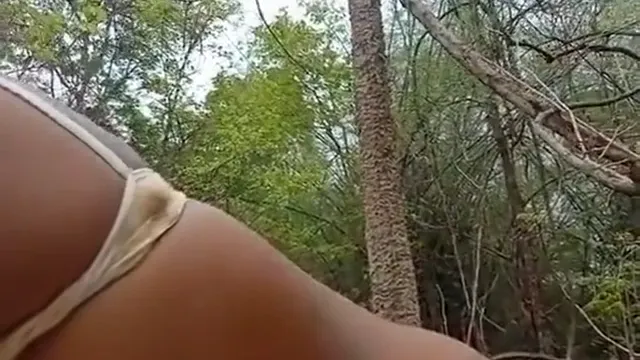Chubby Desi Girl Grinds Man in Wild Outdoor Public Sex