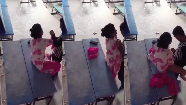 Watch Bihari-paret har vild sex på klassrumsbänk i viralt sexvideoklipp full viral video leaked