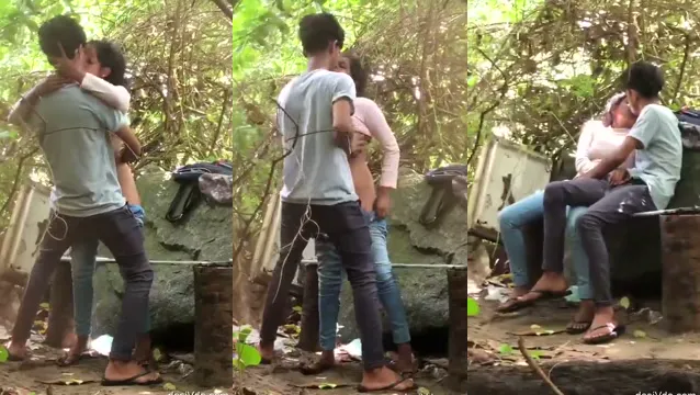 Desi Couple Gets Wild in Outdoor Fucking Session