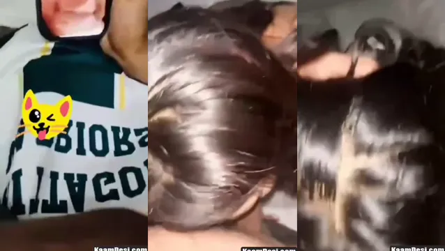 Desi Babe Flashes Boobs and Gives Intense Blowjob in Viral MMS