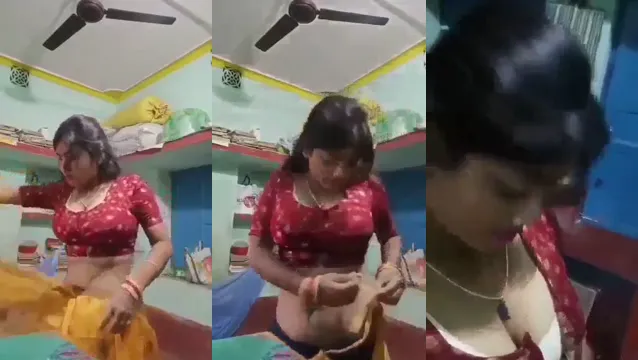 Watch Ragazza di Villaggio Si Spoglia del Sari in Video Piccante e Virale full viral video leaked