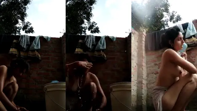 Desi Bhabhi's Naked Shower Play Wet Pussy Tease and Soap Fun