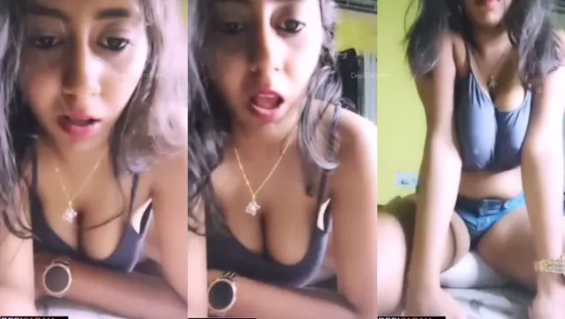 Desi Girl Grinds Wet Pussy on Pillow in Live Video Call Sex