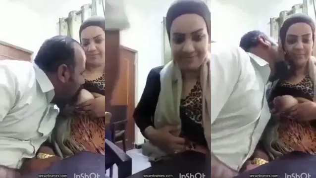 Watch Muslim Aunty's Hot Boobs Squeezed Raw in Hotel Room full viral video leaked
