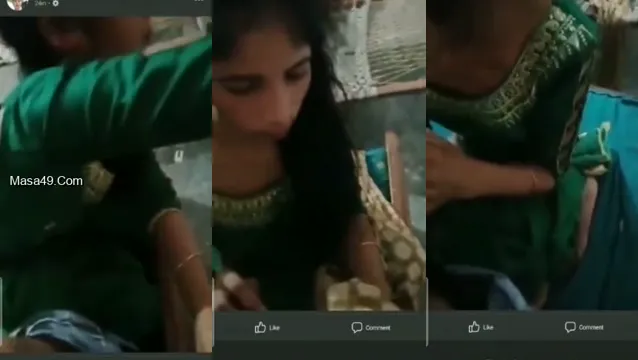 Desi Meisje Blazen Wild Buiten - Leaked Blowjob Woestijn